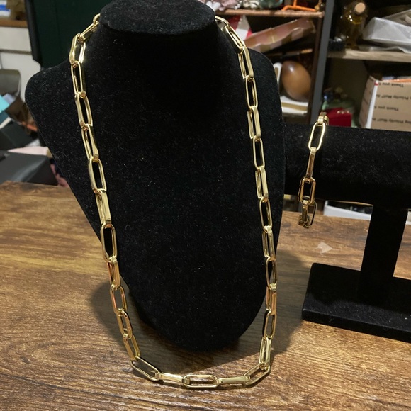 Bellezza Jewelry - Bellezza gold over bronze necklace and bracelet set